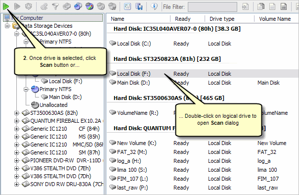 Scan Logical Drive