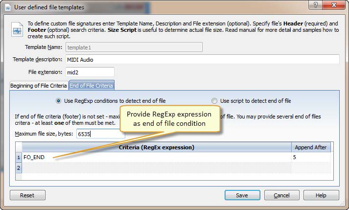 RegEx criteria. Active@ UNDELETE