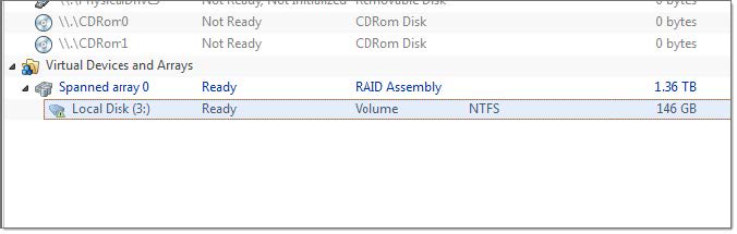 Virtual RAID item in Recovery Explorer. Active@ UNDELETE