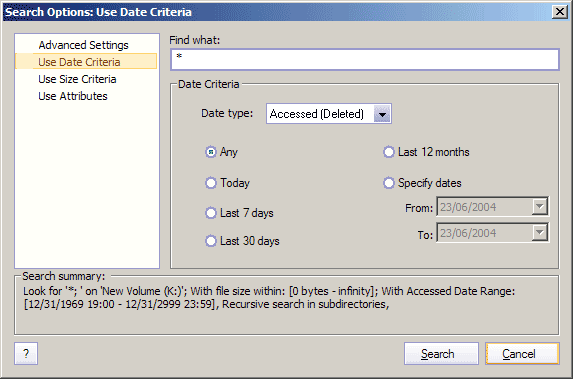 Advanced Search Documentation