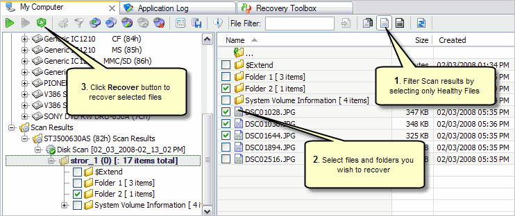 Recover Files and Folders